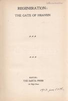 (Guthrie, Kenneth Sylvan): 
Regeneration: The Gate of Heaven.
Boston, (1897. L. Barta & Co.) T...