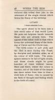Collins, Mabel: 
When the Sun Moves Northward. Being a Treatise on the Six Sacred Months. Containin...
