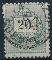 1874 20kr 11 1/2 fogazással / Mi 19 perforation 11 1/2