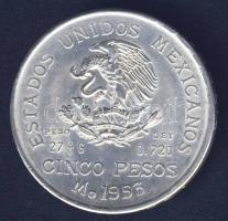 Mexikó 1953. 5P Ag "Hidalgo" T:2 kis ph