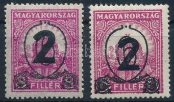 1932 Kisegítő bélyegek II. 518-519 / Mi 488 x+y