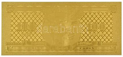 1946. 100Ft aranyozott bankjegy replika T:UNC