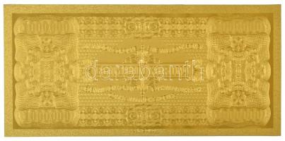 1923. 1.000.000K aranyozott bankjegy replika T:UNC