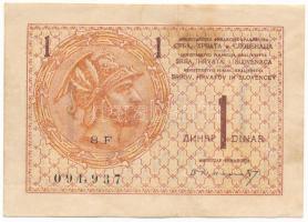 Szerb-Horvát-Szlovén Királyság DN (1919.) 1D T:F folt Kingdom of the Serbs, Croats and Slovenes ND (1919.) 1 Dinar C:F spot Krause P#12