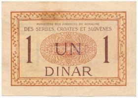 Szerb-Horvát-Szlovén Királyság DN (1919.) 1D T:F folt
Kingdom of the Serbs, Croats and Slovenes ND ...