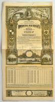 Románia 1941. "Imprumutul Rein Tregirii" 4 1/2%-os kereskedelmi kölcsön kötvény 10.000L-ről, szelvényekkel T:VF kis szakadások