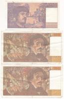 Franciaország 1993. 100Fr (2x) + 1997. 20Fr T:F
France 1993. 100 Francs (2x) + 1997. 20 Francs C:F