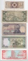 5db-os vegyes bankjegy tétel, közte Kuba, Jordánia, Kína, Törökország, Trinidad és Tobago T:F,VG
5p...