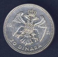 Jugoszlávia 1931. 20D Ag T:2 k. ph