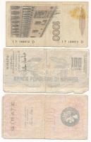 Olaszország 1982. 1000L + 1976. "la Banca Popolare di Novara" 2db klf utazási csekk 100L é...