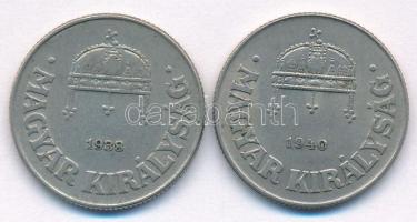 1938. 50f Cu-Ni + 1940. 50f Cu-Ni T:XF,VF 
Adamo P5