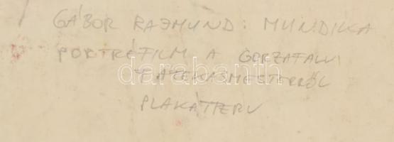 Mundika, Gábor Rajmund gorzafalvi fazekasmesterről készült akvarell, papír, jelzés nélkül plakátterv...