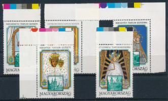 1991 Magyarországi Mária kegyhelyek sor ívszéli jelzéssel / Mi 4143-4147