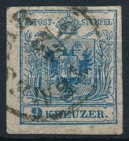 1850 9kr bordázott papír