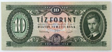 1949. 10Ft "A 215 177160" T:AU Hungary 1949. 10 Forint "A 215 177160" C:AU Adamo F3