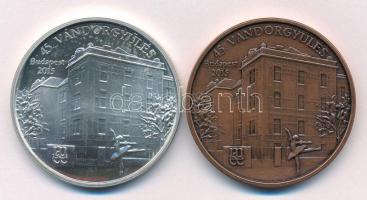 Fritz Mihály (1947- ) 2015. Gohl Ödön 1859-1927 / MÉE 45. Vándorgyűlés Budapest" Ag és bronz em...