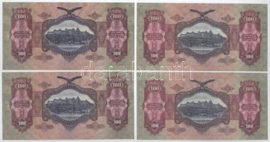 1930. 100P (4x) pároként sorszámkövetők "E 306 071508 - E 306 071509" és "E 959 00761...