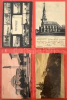 FELVIDÉK - 20 db RÉGI felvidéki képeslap albumban, Tátrai is, hosszú címzéses lapok is, vegyes minős...