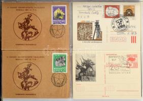 BÁNYÁSZAT - Kb. 160 db RÉGI és MODERN képeslap a Magyar Királyság területéről albumba rendezve + kis...