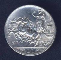 Olaszország 1917. 1L Ag T:2