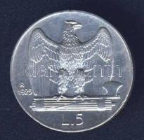 Olaszország 1929. 5L Ag T:2