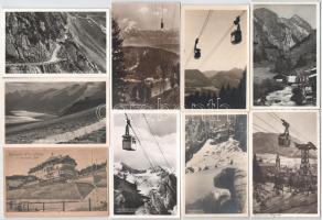 AUSZTRIA - 70 db RÉGI fekete-fehér osztrák képeslap turista házakkal / AUSTRIA - 70 pre-1945 black a...