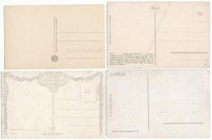 25 db RÉGI motívum képeslap vegyes minőségben: zeneszerzők (Beethoven és Schubert) / 25 pre-1945 mot...