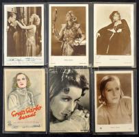 Greta Garbo - 77 db régi színésznős képeslap jó állapotban / 77 pre-1945 postcards in good condition