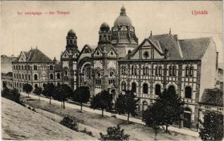 Újvidék, Novi Sad; Izraelita templom, zsinagóga. Urbán Ignác kiadása / synagogue (EK)