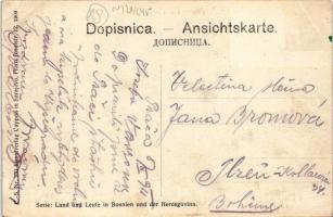 1911 Praca, Sarajevo Ostgrenze, Totalansicht / general view with mosque (EB)