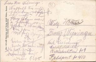 1917 Zenica, Hotel Ladanyi / hotel and café, market. Verlag Adolf Weisz (Rb)