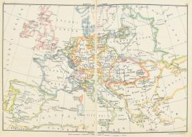 1913 Atlasz a világtörténelem tanításához. II. köt. Szerk.: Dr. Kogutowicz Károly. Bp., Magyar Földr...