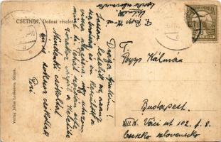 Csetnek, Stítnik; Dolinai részlet, egykori vízi vár. Julius Lenkeiova kiadása / ciast Doliny, castle...