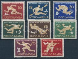 Jugoszlávia 1956 Melbourne-i olimpia sor Mi 804-811 (Mi EUR 150.-)