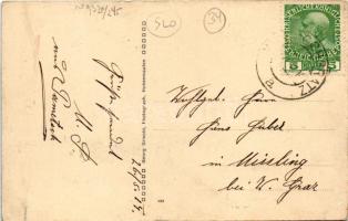 1914 Pamece (Slovenj Gradec, Windischgrätz); general view with church (fl)