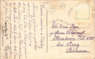 1917 Trebnje, general view with church (wet corner)