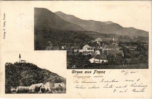 1905 Vransko, Franz; general view, church. Verlag F. Oset (fl)