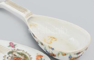 Oscar Schlegelmilch gitár formájú ékszeres doboz. matricás, jelzett, kopással 16 cm