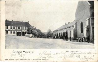 1906 Vasvár, Béla piac tér. Breiner Lipót kiadása (fa)