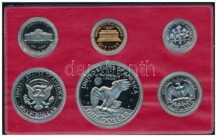 Amerikai Egyesült Államok 1978S 1c - 1$ Cu-Ni, bronz (6xklf) forgalmi sor eredeti tokban T:PP a küls...