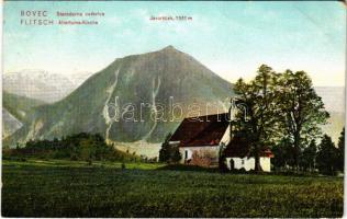 1908 Bovec, Plezzo, Flitsch; Starodavna cerkvica, Javorscek / Altertums-Kirche / ancient church. Leopold Jonko (EK)