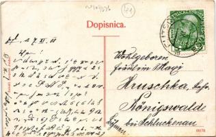 1908 Bovec, Plezzo, Flitsch; Starodavna cerkvica, Javorscek / Altertums-Kirche / ancient church. Leo...