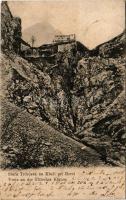 1908 Bovec, Plezzo, Flitsch; Stara Trdnjava na Kluzi pri Bovci / Veste an der Flitscher Klause, Festung / Kluze Fortress, castle (fl)