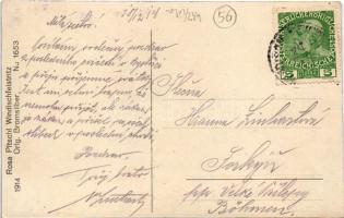 1914 Veliko Tinje, Tainach (Pohorje, Bachergebirge); general view with parish church. Rosa Pitschl (...