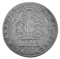 Német Államok / Hanau-Münzenbergi Grófság 1763IIE 10kr Ag "IX. Vilmos" (3,64g) T:F / German States / County of Hanau-Munzenberg 1763IIE 10 Kreuzer Ag "Wilhelm IX" (3,64g) C:F Krause KM#90