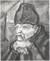 [Fotó] Dési Huber István kézzel feliratozott fotója Fedics Mihály mesemondóról (1938).
Vintázs, zse...