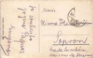 1928 Moson, Felső fő utca, Kisdedóvó (óvoda), Ostermayer Károly üzlete. Fischer Ignác kiadása (Rb)