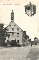 Scheinfeld market square with the town gates