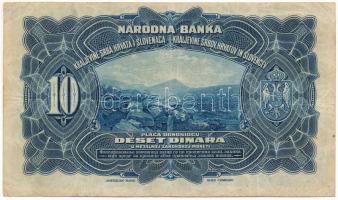 Jugoszlávia / Szerb-Horvát-Szlovén Királyság 1920. 10D T:F,VG Yugoslavia / Kingdom of Serbs, Croats ...
