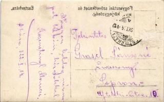 1922 Eszterháza (Fertőd), Fogyasztási szövetkezet és körjegyzőség. photo (Rb)